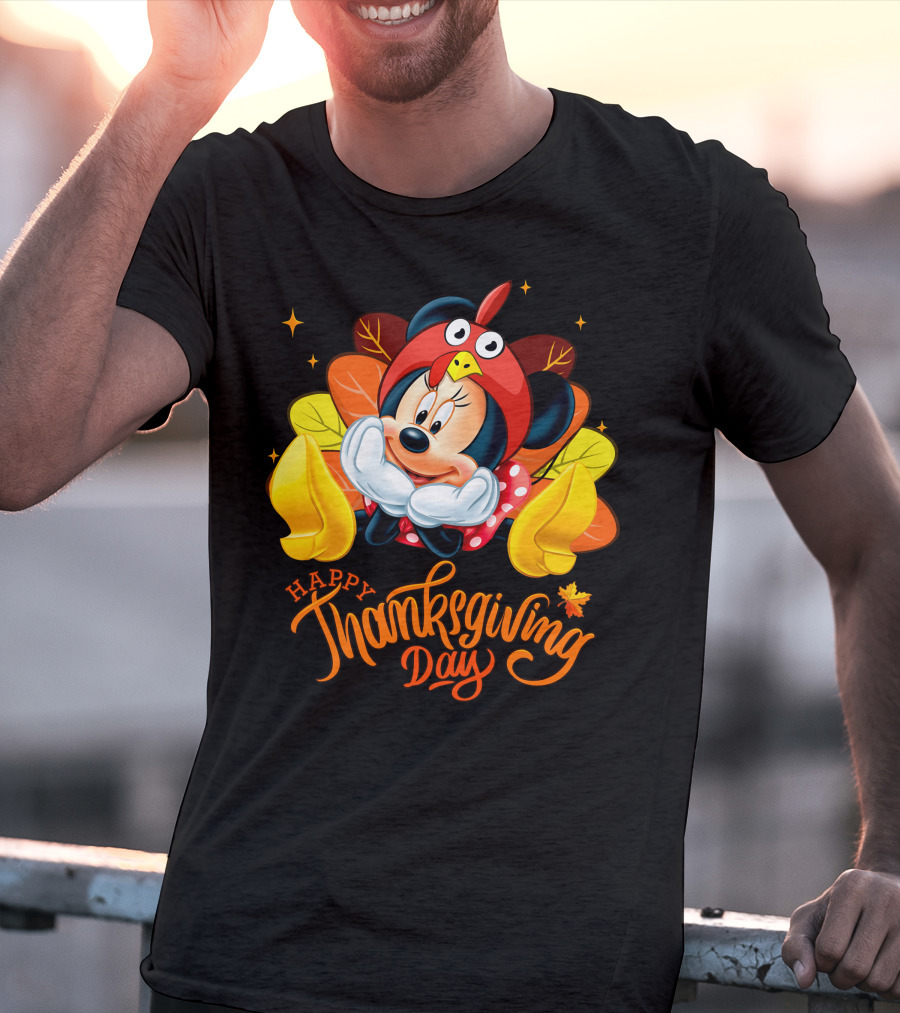 Minnie Happy Thanksgiving Day Turkey Costume T-Shirt