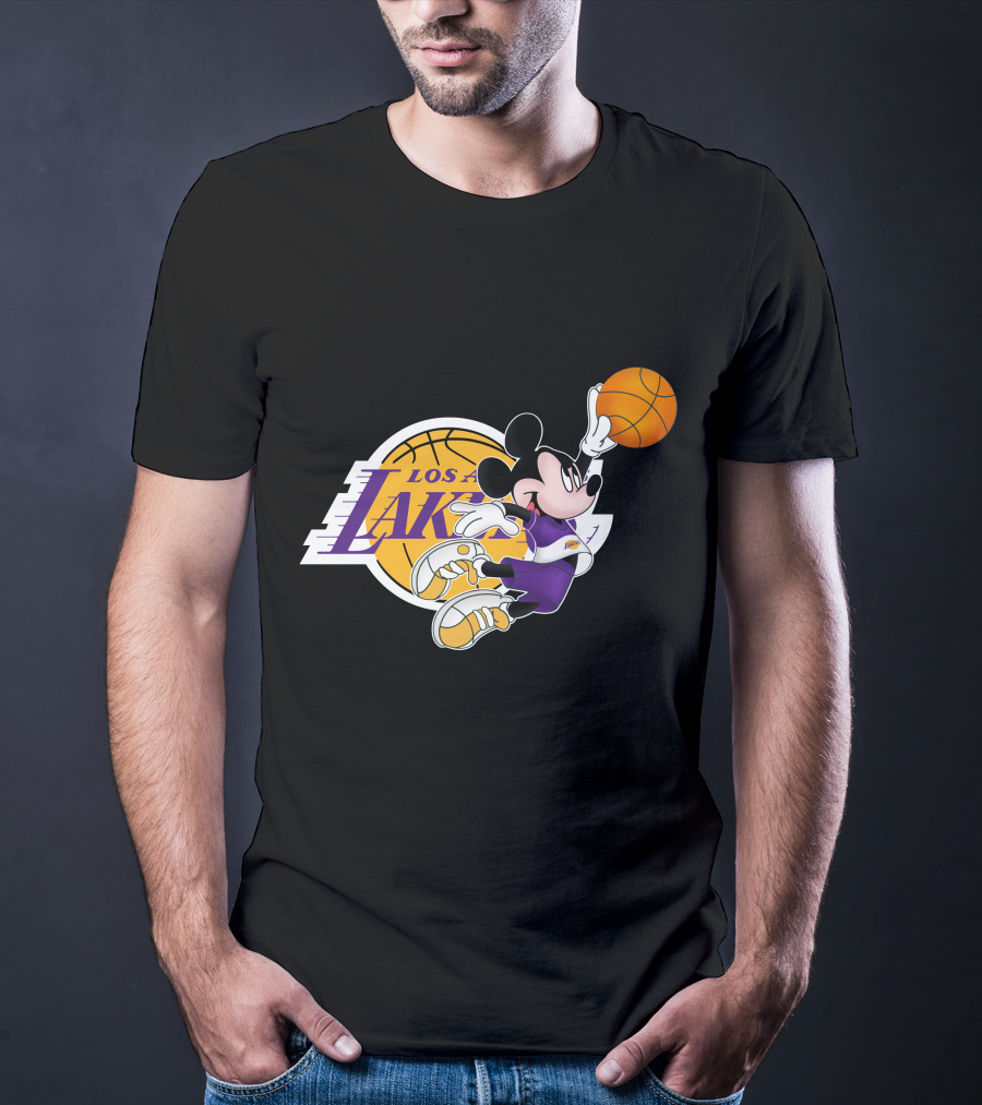 Mickey Los Angeles Lakers Basketball T-Shirt