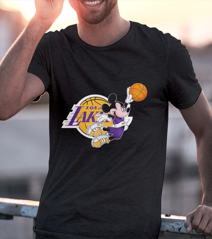 Mickey Los Angeles Lakers Basketball T-Shirt