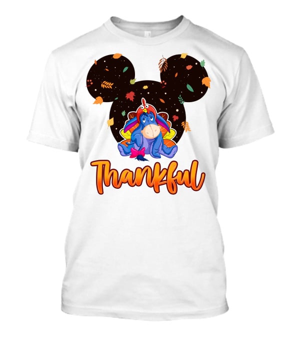 Eeyore Thankful Fall Mickey Ears T-Shirt