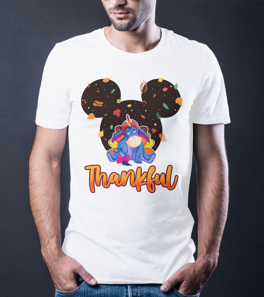 Eeyore Thankful Fall Mickey Ears T-Shirt