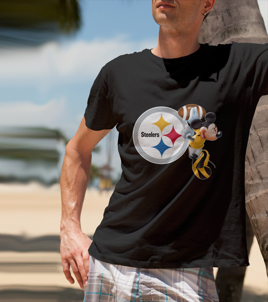 Steelers Mickey Ps Football Fan T-Shirt