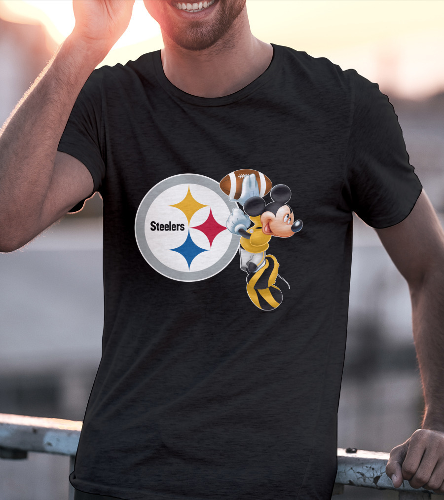 Steelers Mickey Ps Football Fan T-Shirt