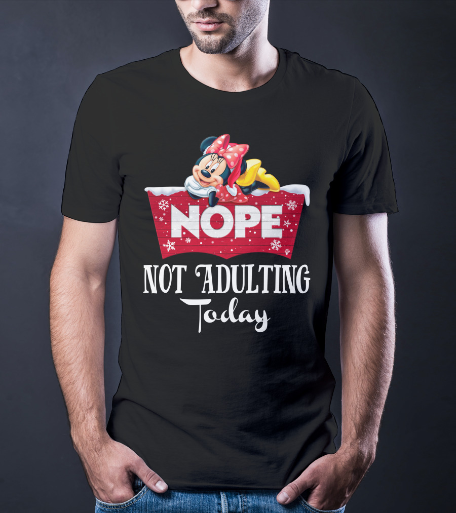 Minnie Nope Not Adulting Today T-Shirt