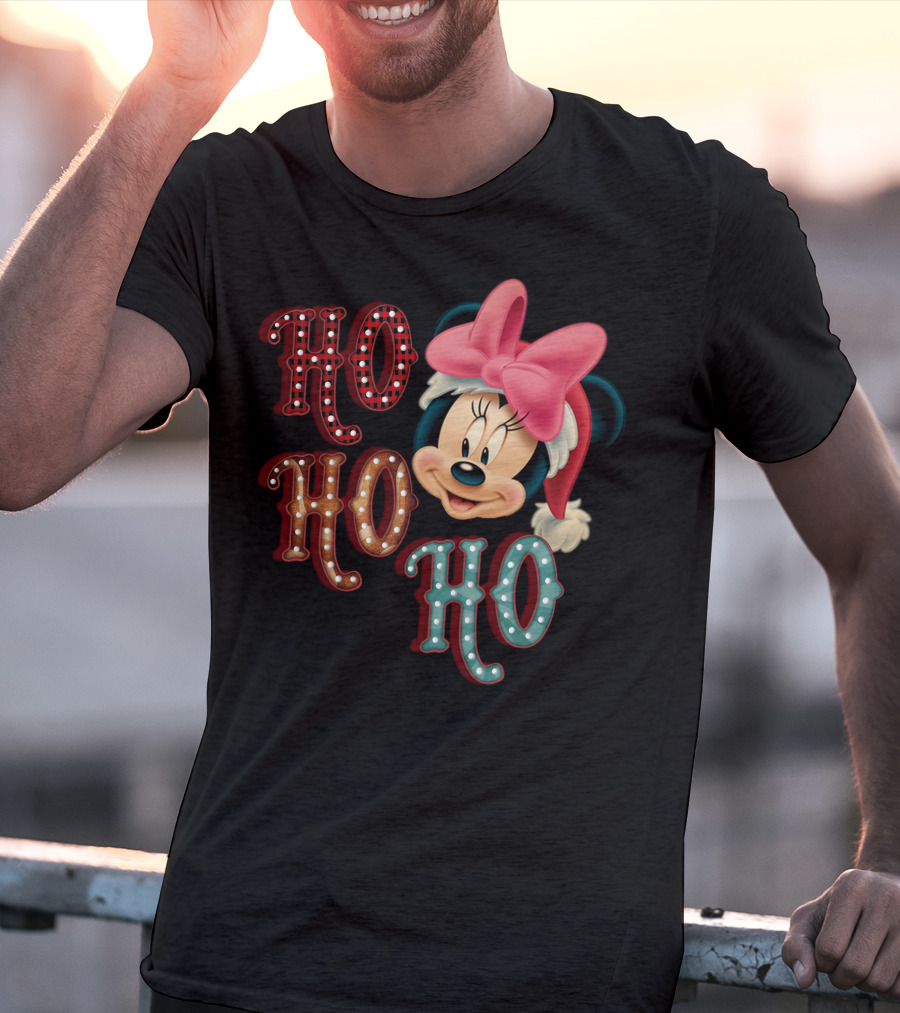 Minnie Mouse Christmas Ho Ho Ho T-Shirt