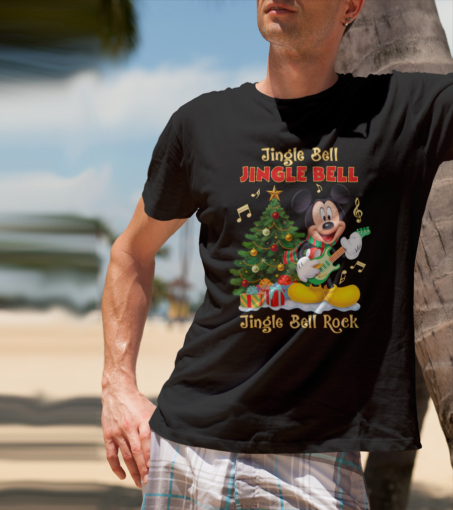 Jingle Bell Jingle Bell Jingle Bell Rock Mickey T-Shirt