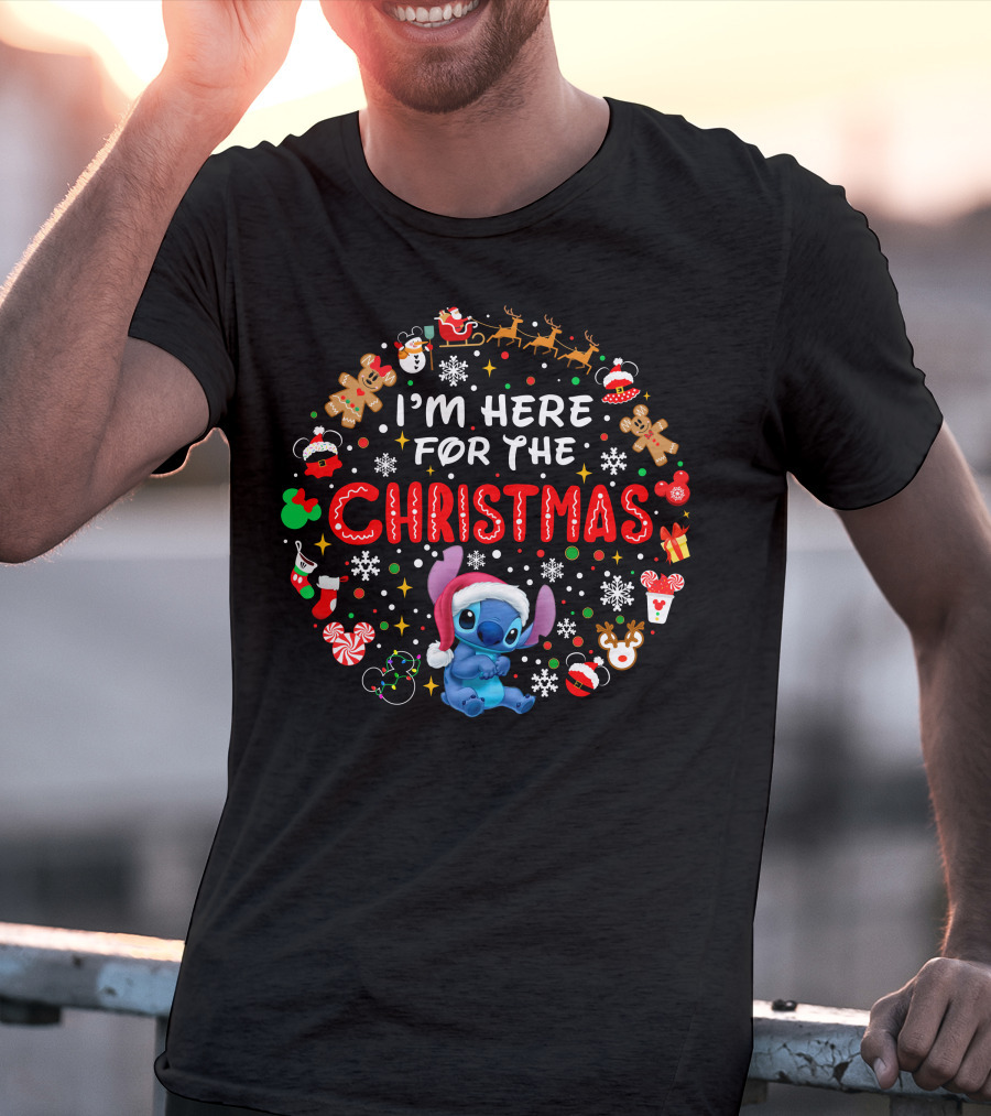 I'm Here For The Christmas Stitch Holiday Celebration T-Shirt