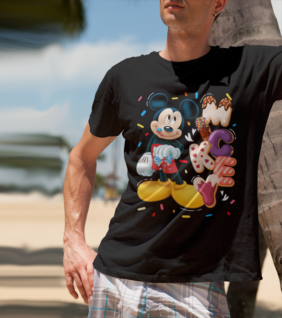 Mickey Mouse Donut Sprinkles T-Shirt