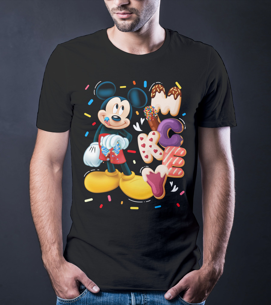 Mickey Mouse Donut Sprinkles T-Shirt