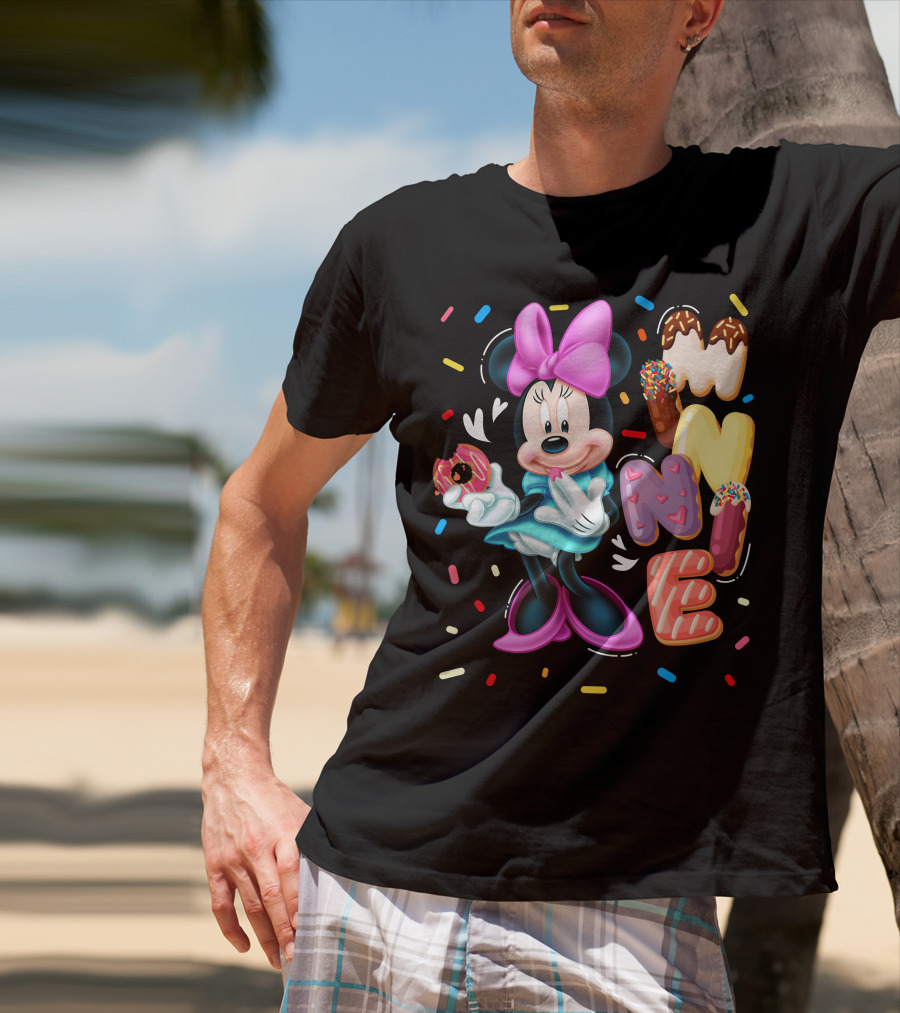Minnie Donut And Sprinkles Theme T-Shirt