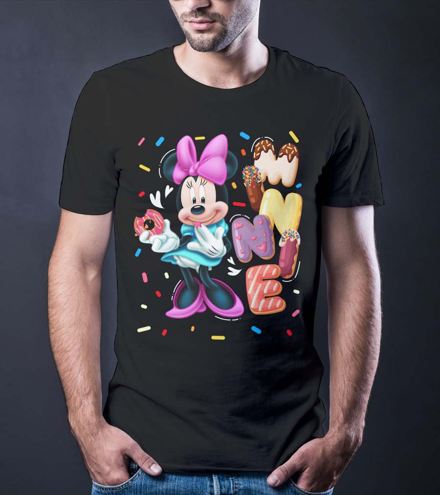 Minnie Donut And Sprinkles Theme T-Shirt