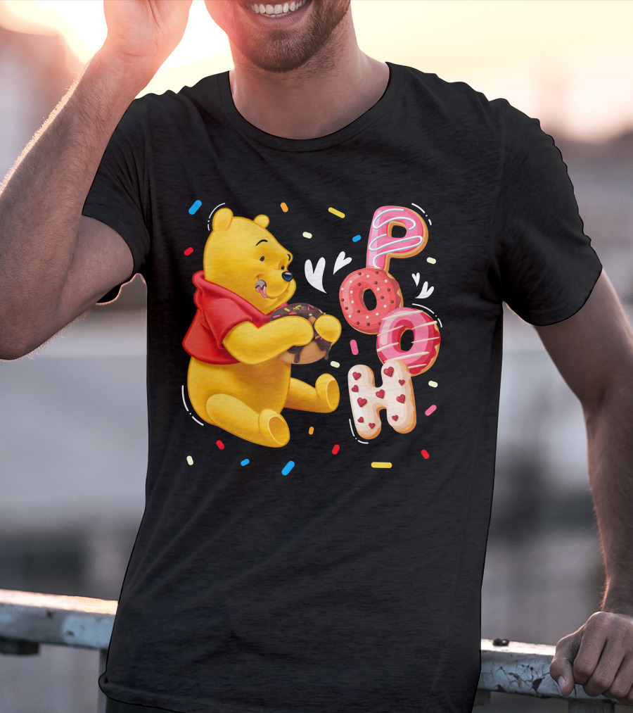 Pooh Donut Delight With Sprinkles T-Shirt