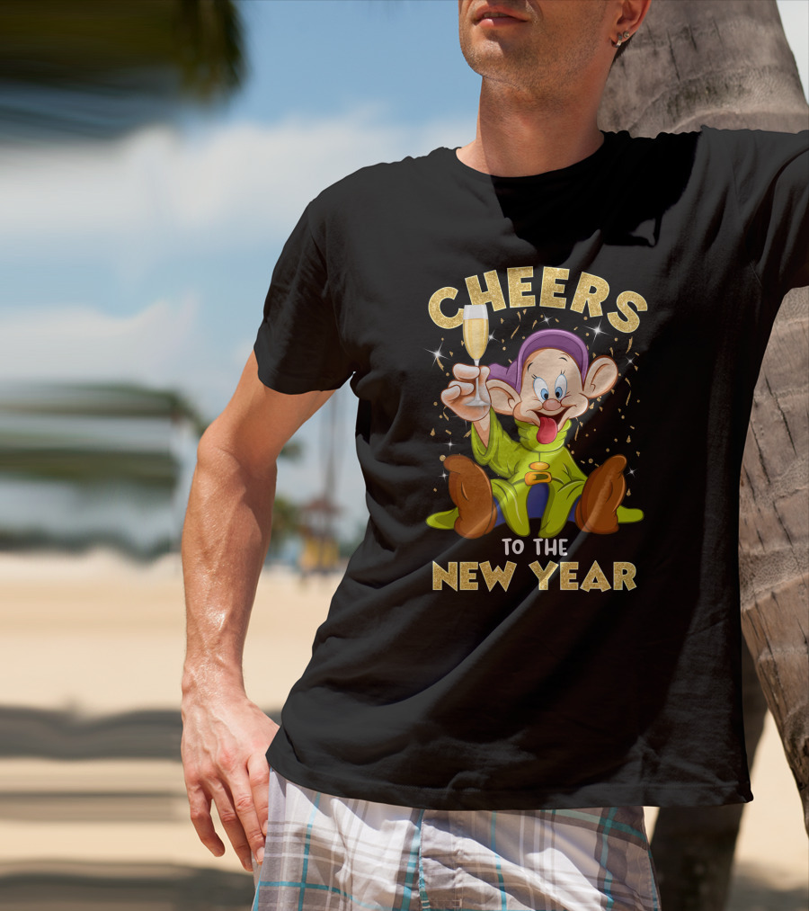 Cheers To The New Year Dp Champagne T-Shirt