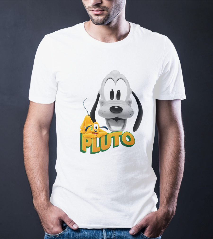 Pluto Cartoon Dog Disney Animation Character T-Shirt