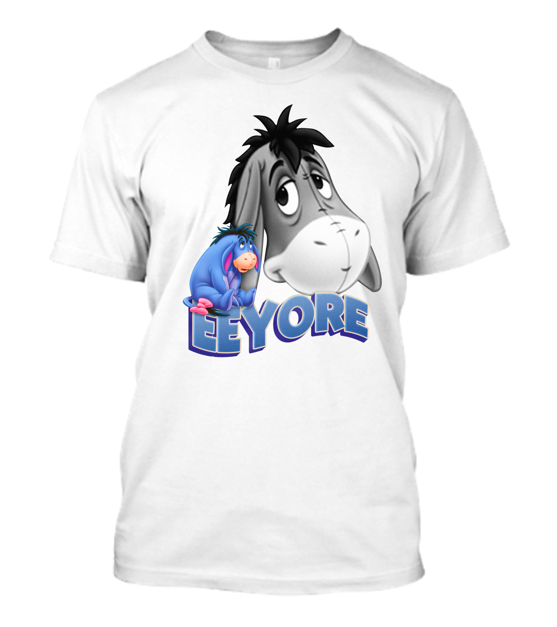 Eeyore Blue And Gray Character Disney T-Shirt
