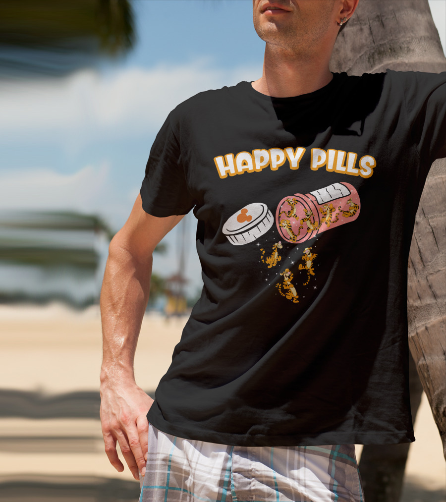 HAPPY PILLS TIGGER Capsule Spill T-Shirt