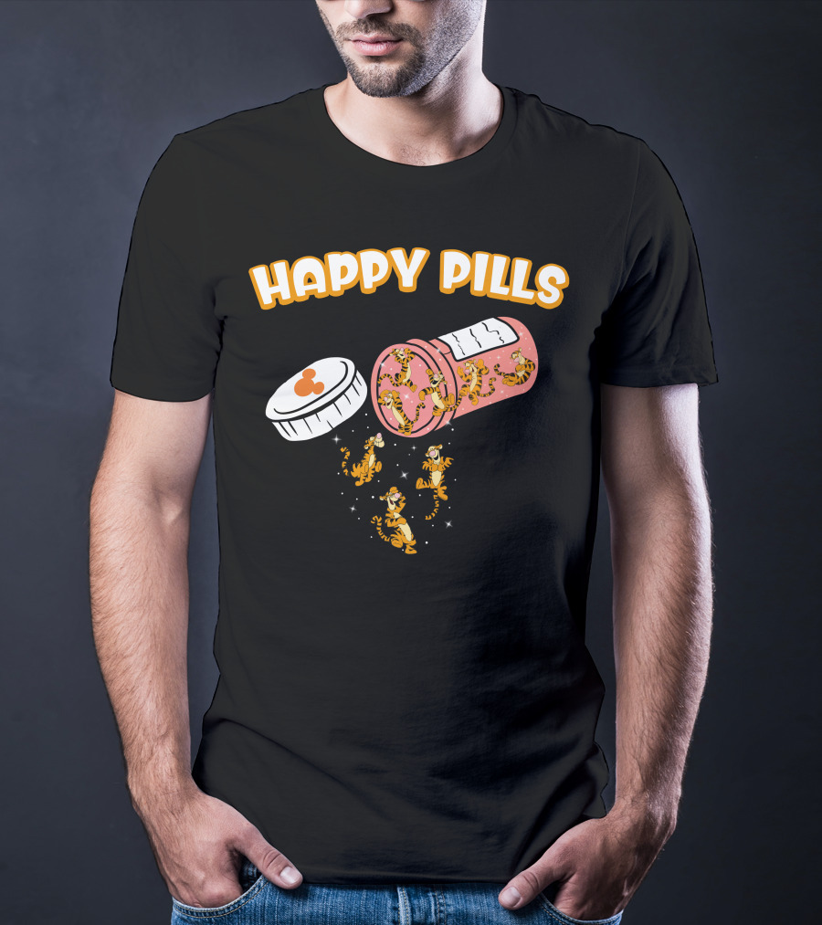 HAPPY PILLS TIGGER Capsule Spill T-Shirt