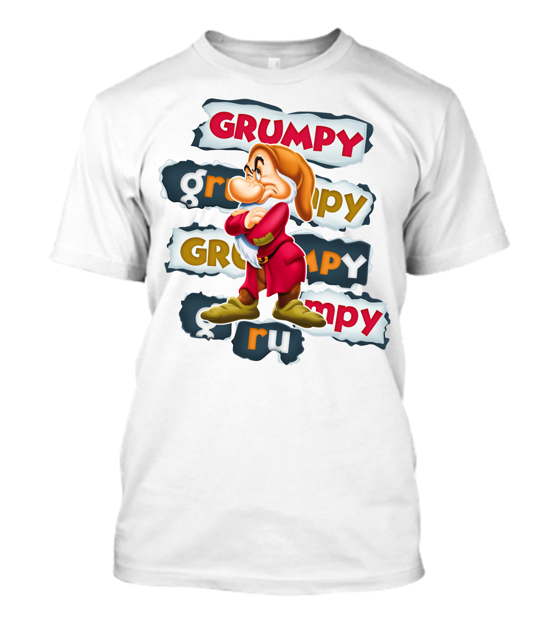 Grumpy Snow White Seven Dwarfs Character Alignment T-Shirt