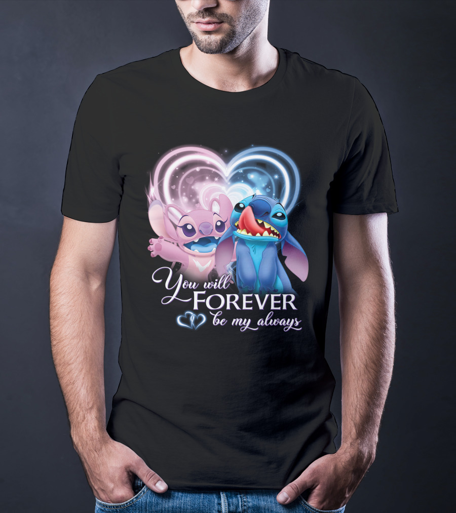 Stitch & Angel You Will Forever Be My Always T-Shirt