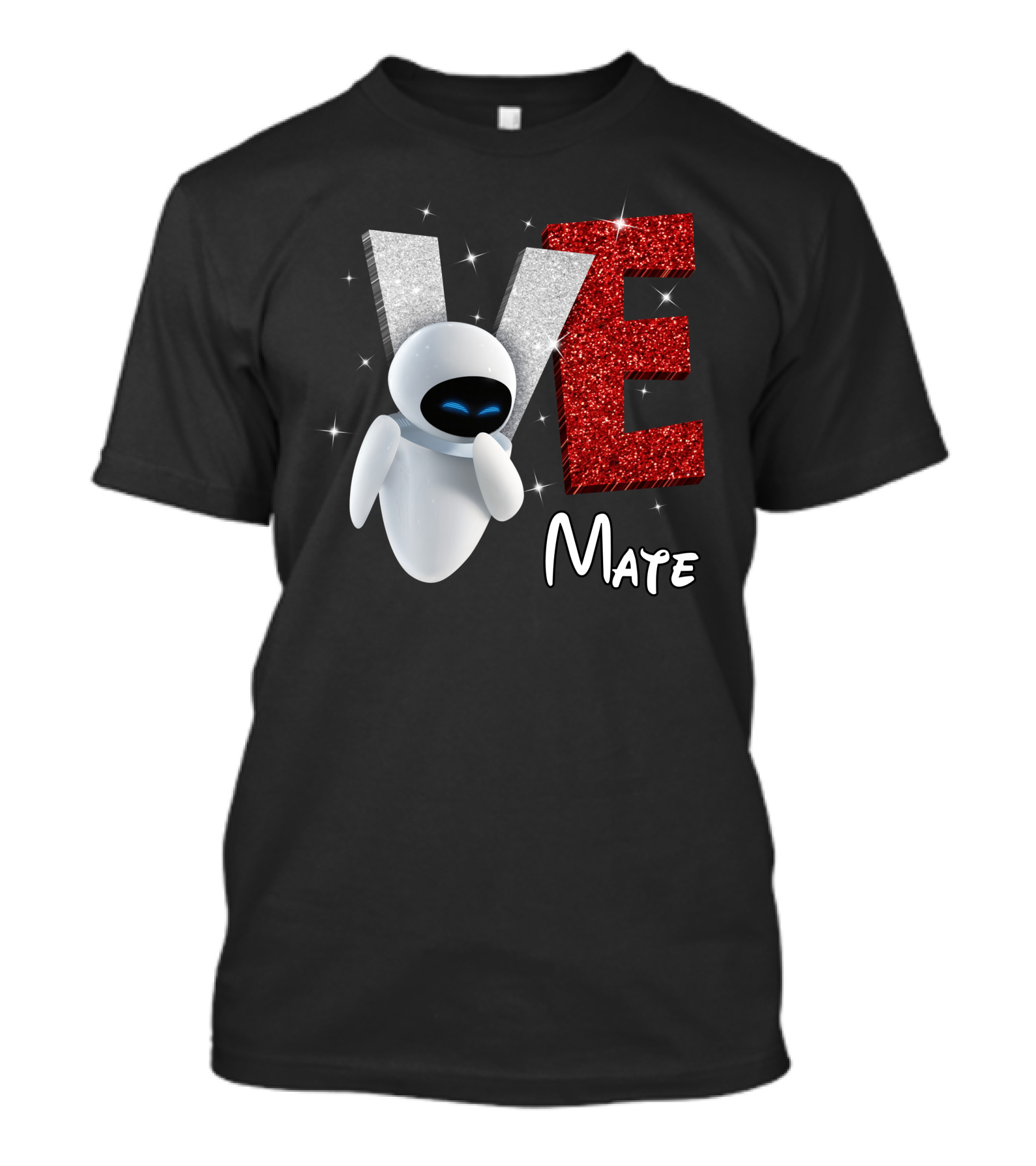 Eve Mate Wall-E Sparkling Letters With Effect T-Shirt