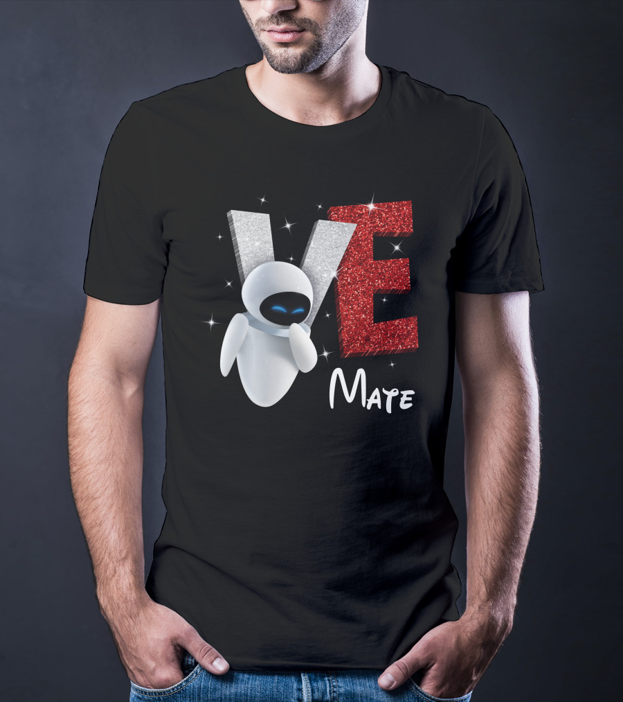 Eve Mate Wall-E Sparkling Letters With Effect T-Shirt