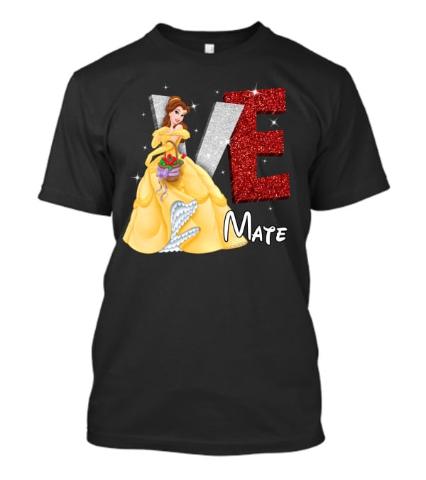 Belle Love Mate Sparkling Princess Theme T-Shirt