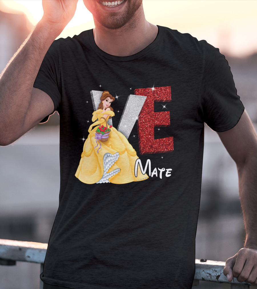 Belle Love Mate Sparkling Princess Theme T-Shirt