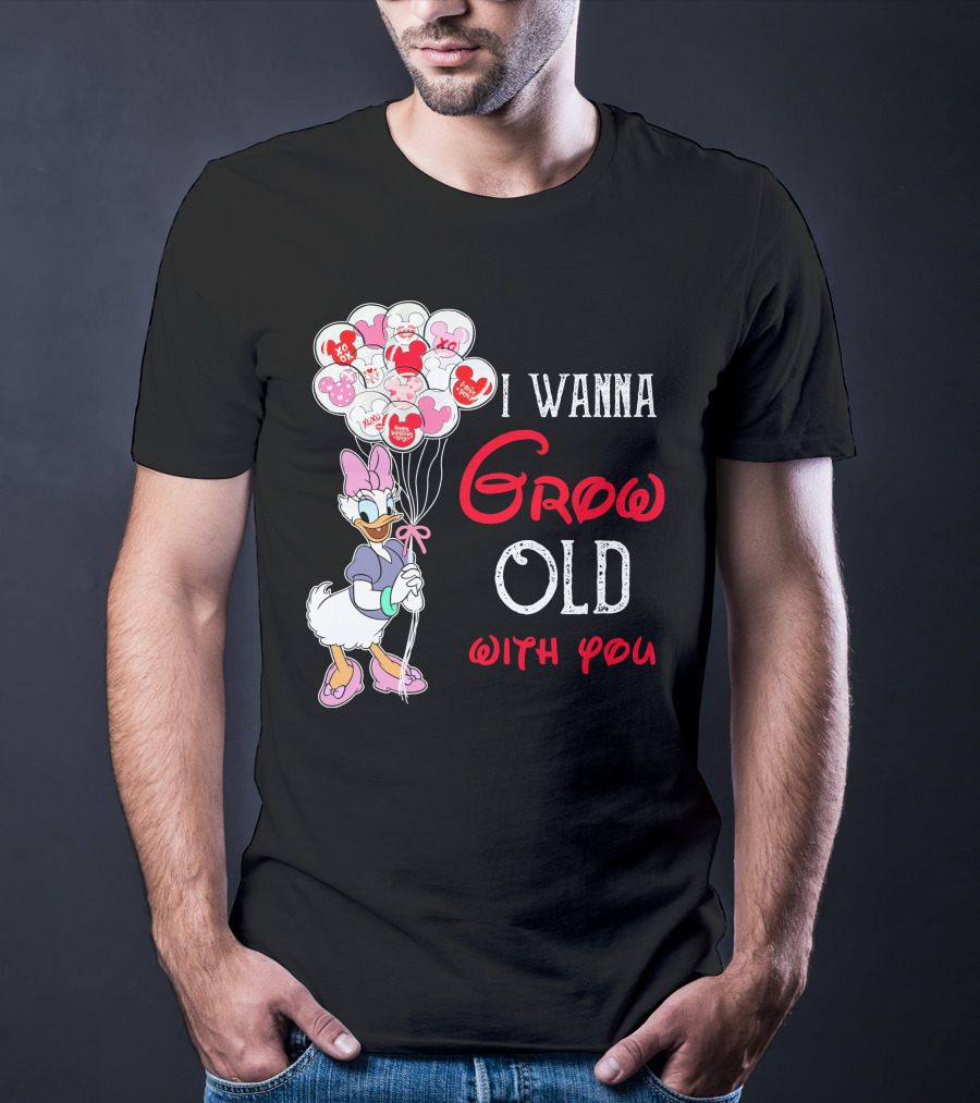 I Wanna Grow Old With You Daisy Balloons T-Shirt