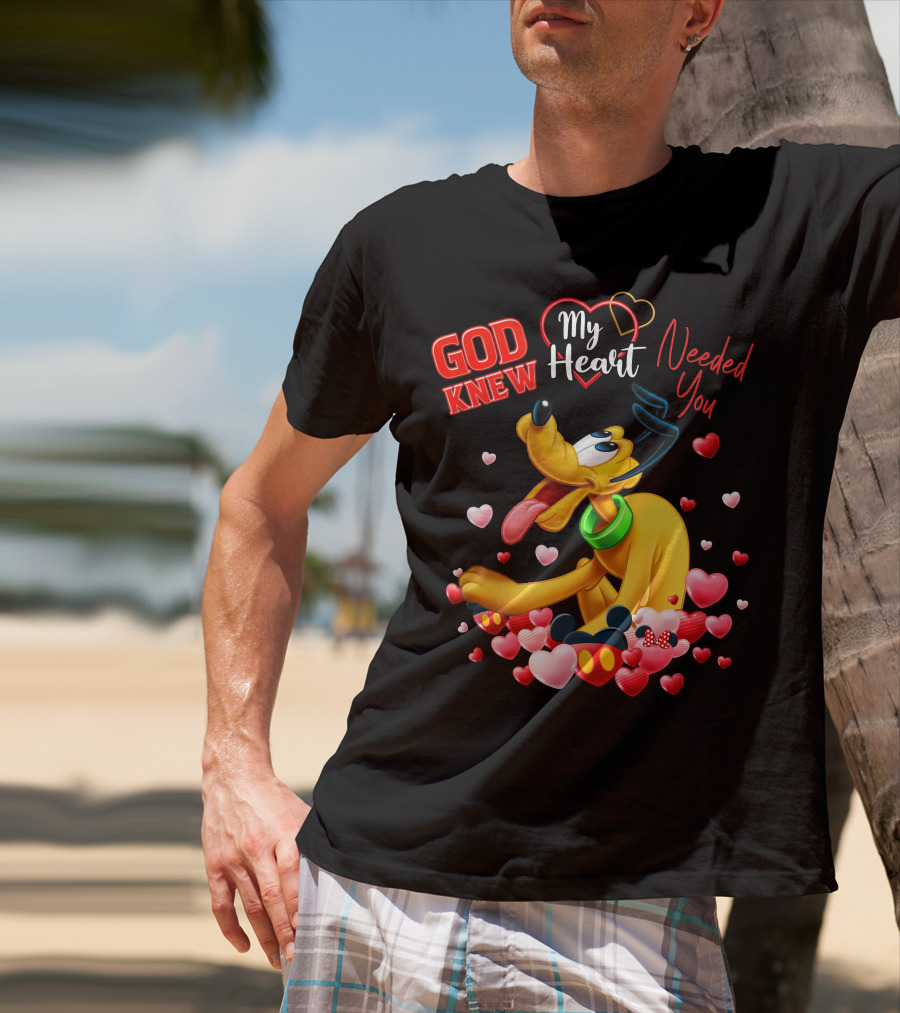 God Knew My Heart Needed You Pluto Hearts T-Shirt