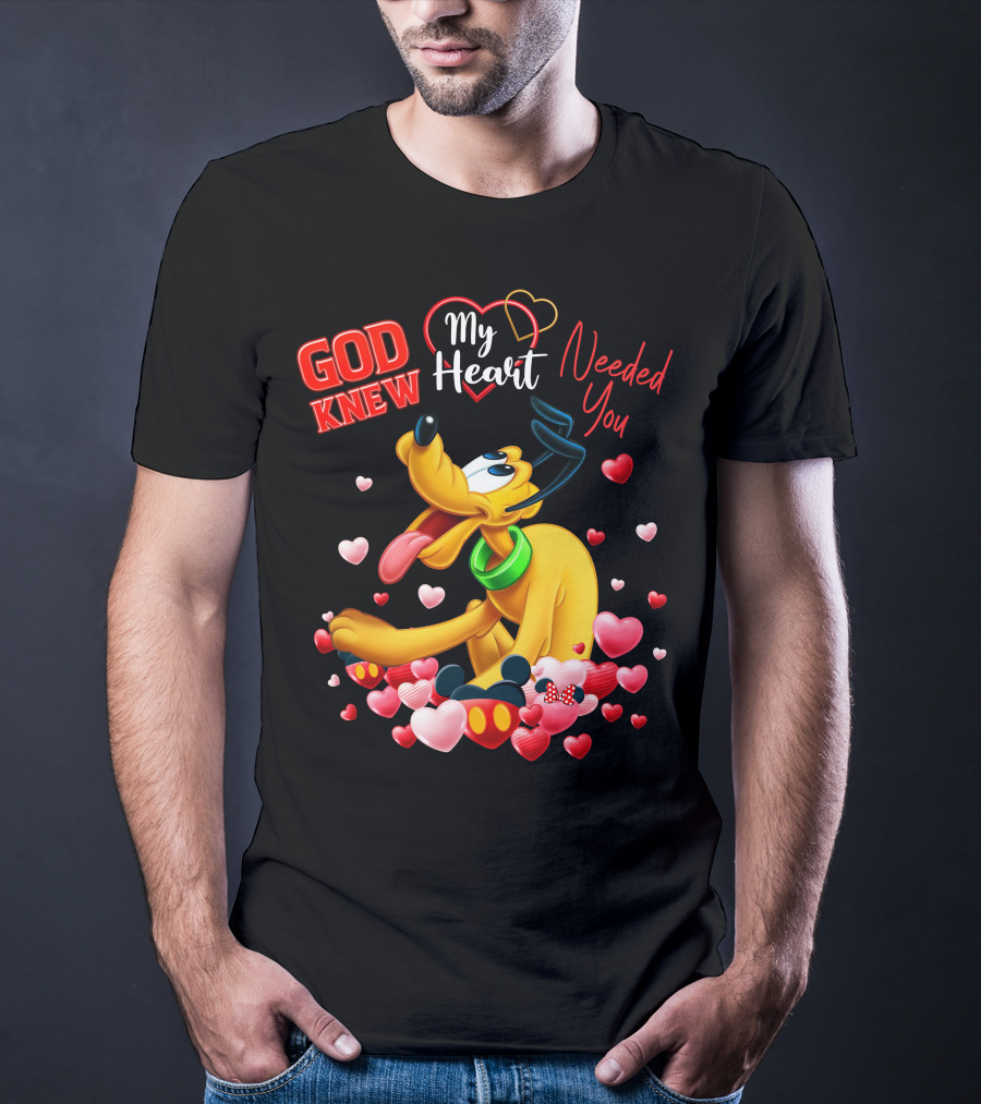 God Knew My Heart Needed You Pluto Hearts T-Shirt