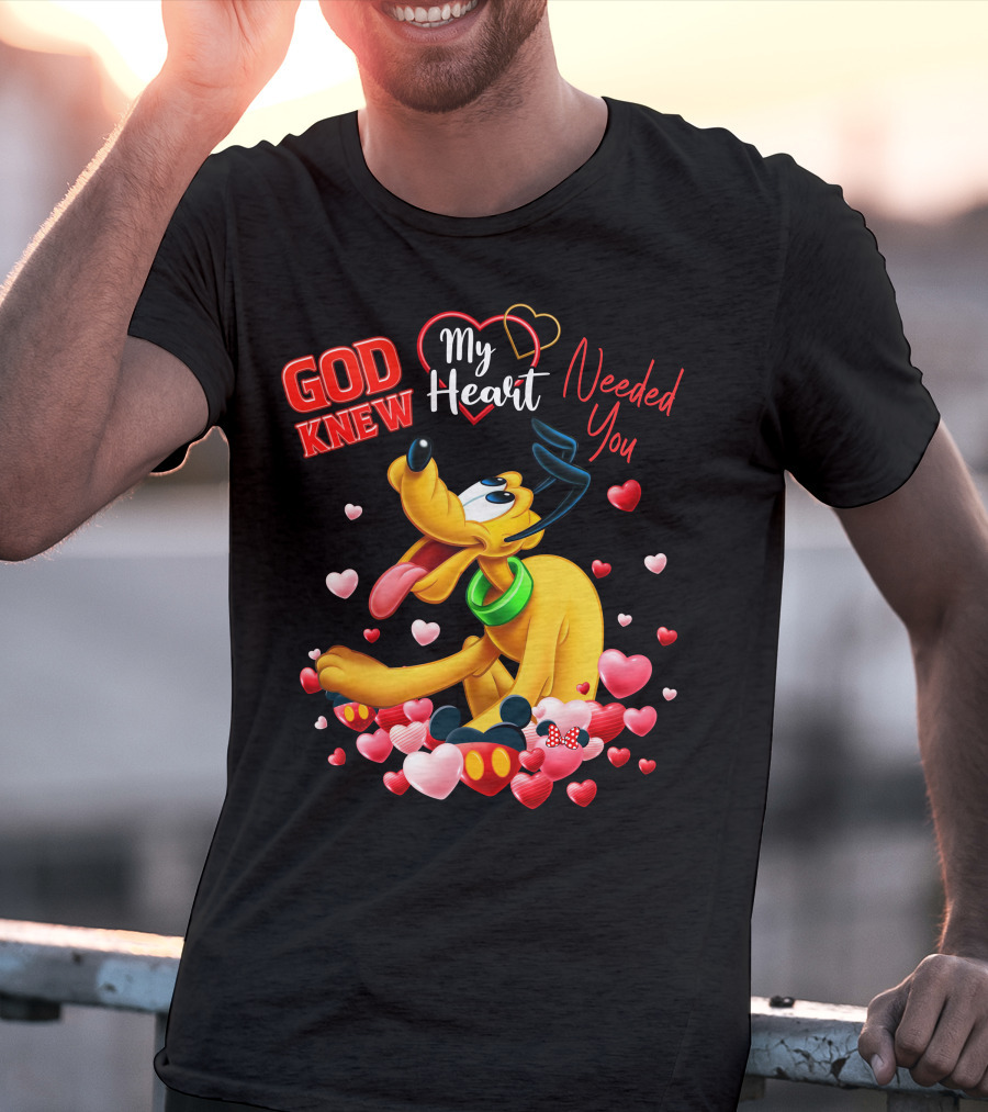 God Knew My Heart Needed You Pluto Hearts T-Shirt
