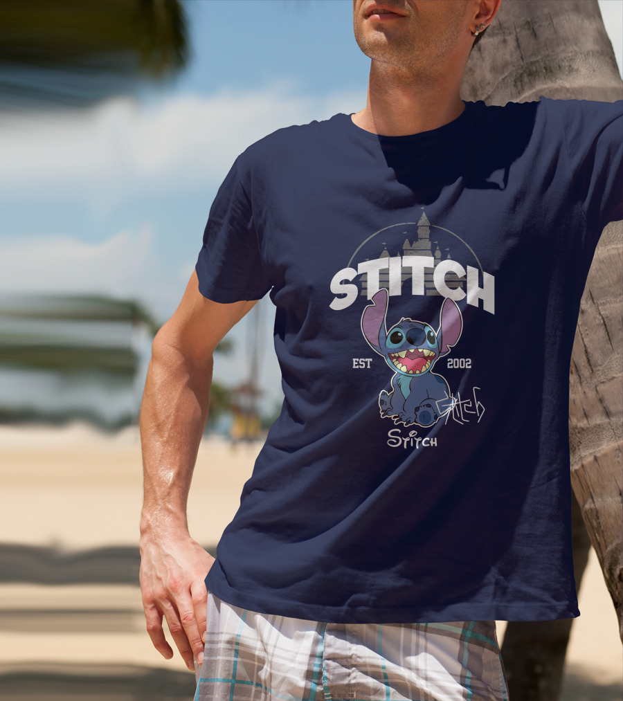 Stitch Est 2002 Disney Castle T-Shirt