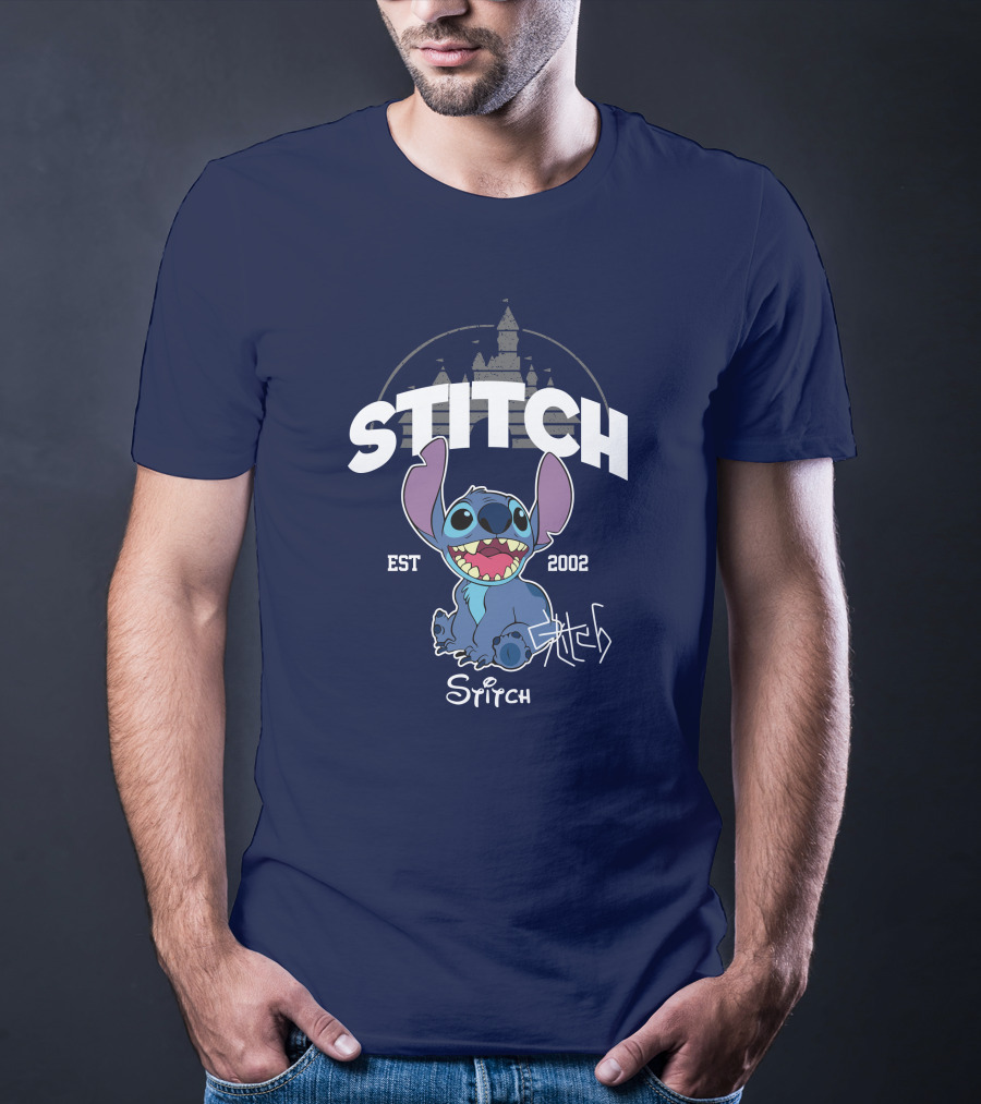 Stitch Est 2002 Disney Castle T-Shirt