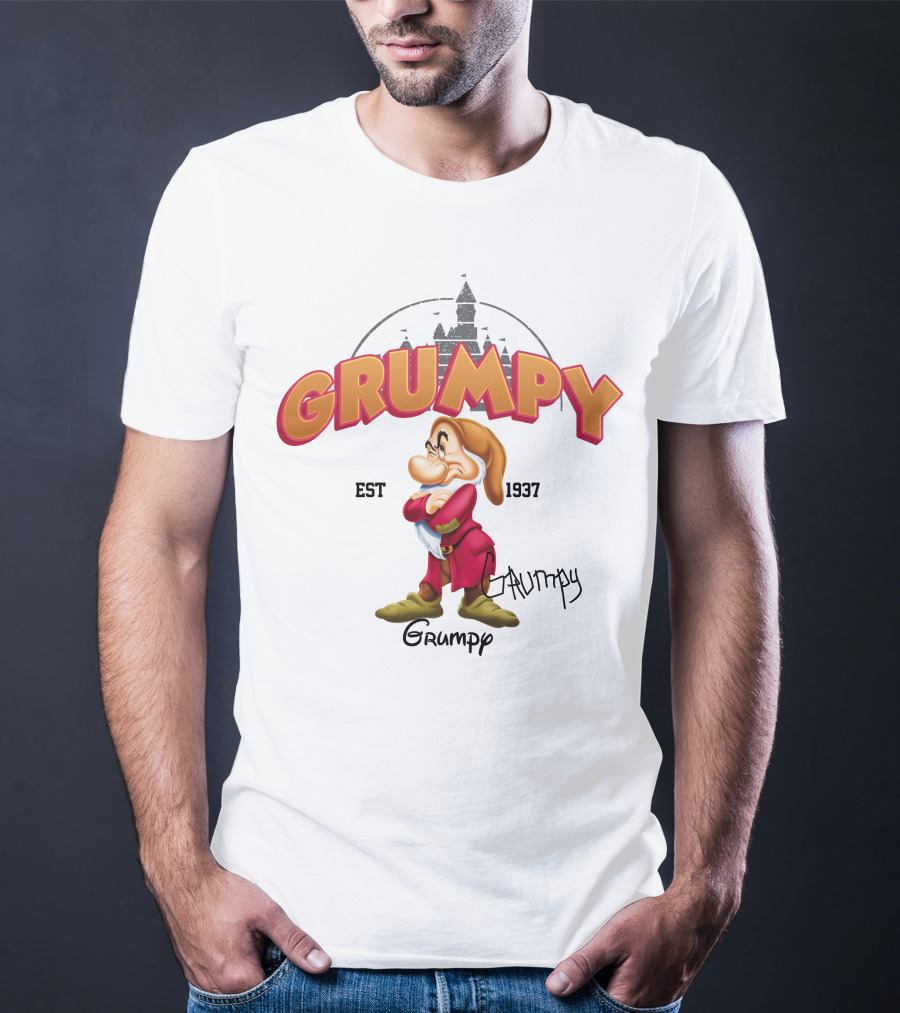 Grumpy Est 1937 Seven Dwarfs Character Disney T-Shirt