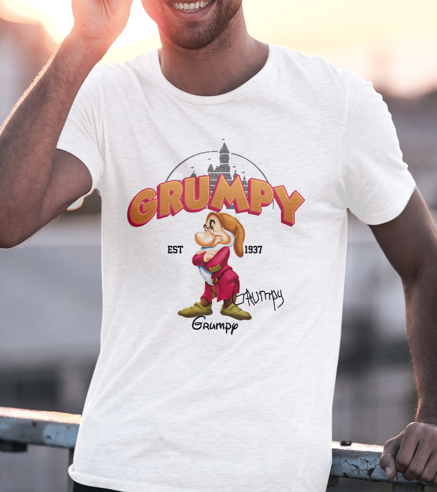 Grumpy Est 1937 Seven Dwarfs Character Disney T-Shirt