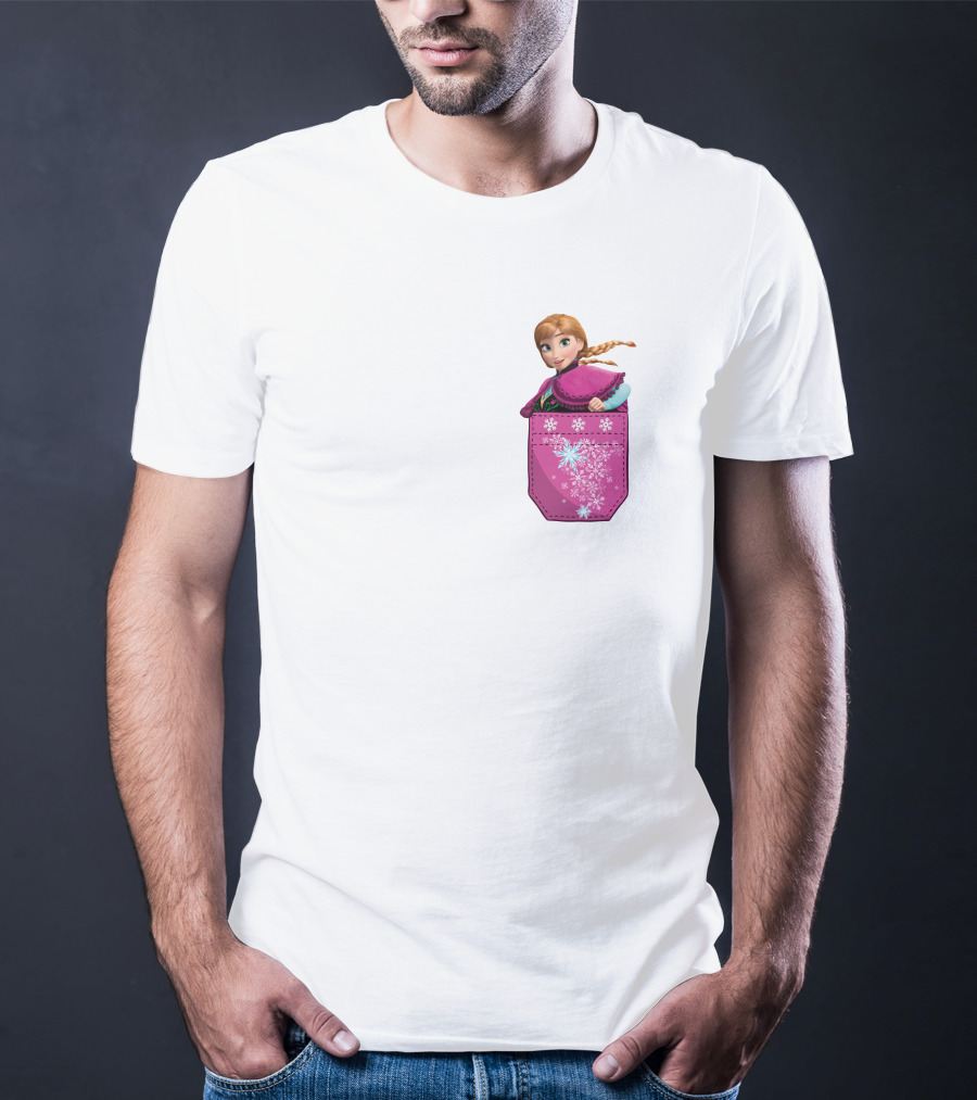 Anna Frozen Snowflake Pocket T-Shirt