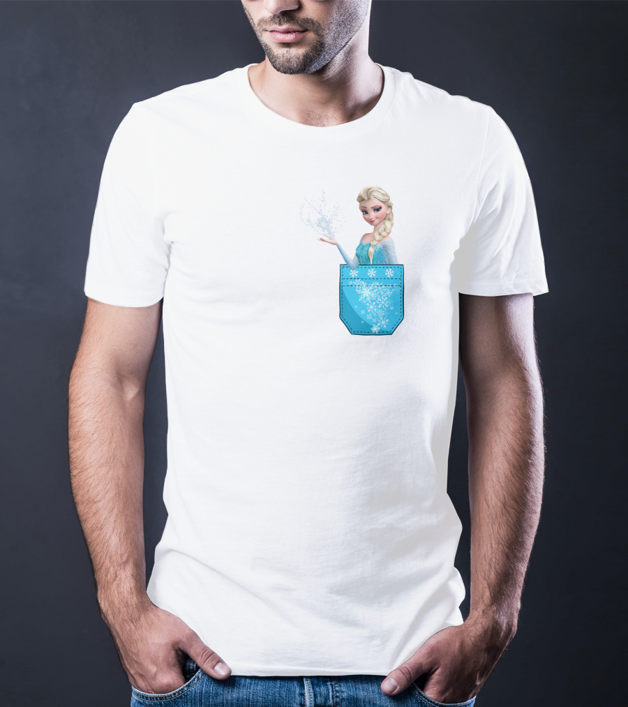 Elsa Pocket Magic Snowflakes Frozen Disney T-Shirt