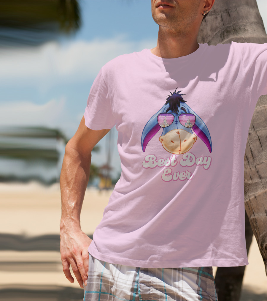 Best Day Ever Eeyore With Castle Sunglasses T-Shirt