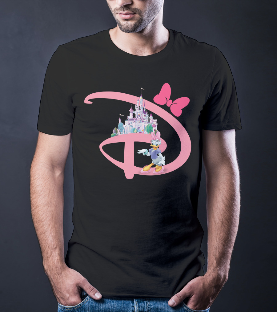 Daisy Duck Pink Disney Castle Bow T-Shirt