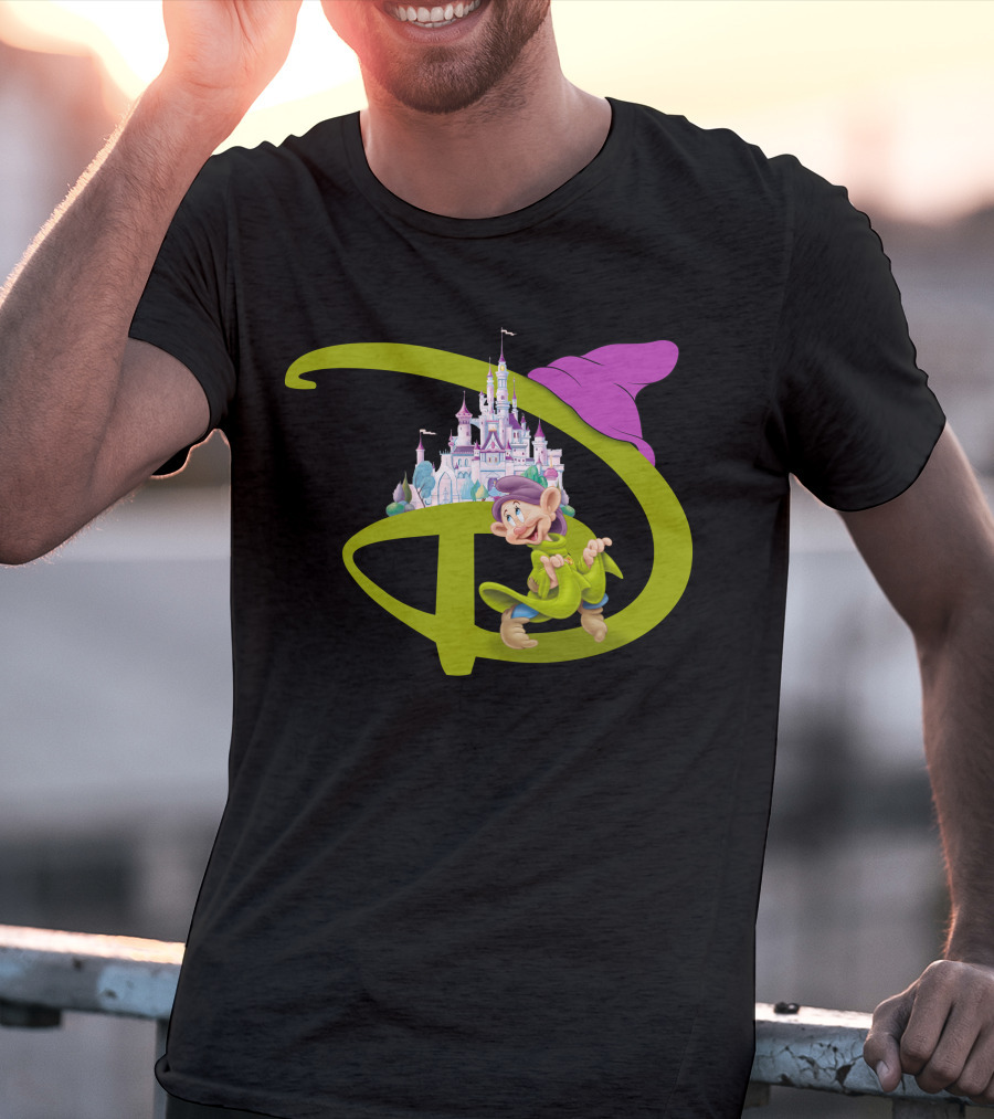 Dopey With Disneyland Castle Disney T-Shirt
