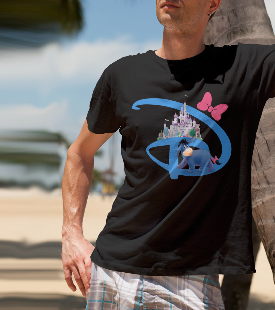 Eeyore Disney Castle Bow T-Shirt