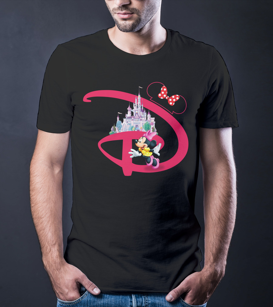 Minnie Mouse Disney Castle With Bow T-Shirt