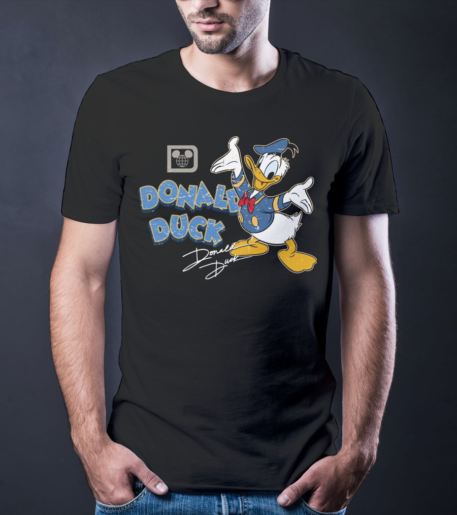 Donald Duck Retro Style Disney Character T-Shirt