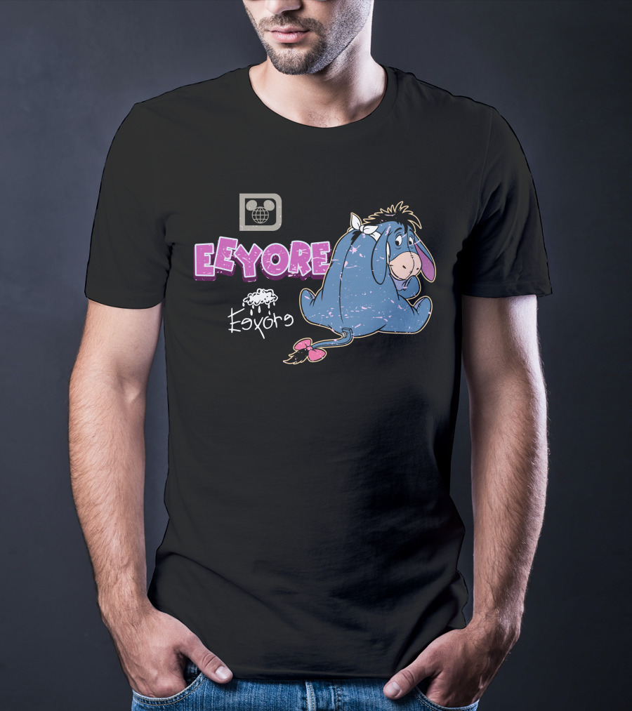 Eeyore Vintage Style Disney Logo With Eeyore T-Shirt