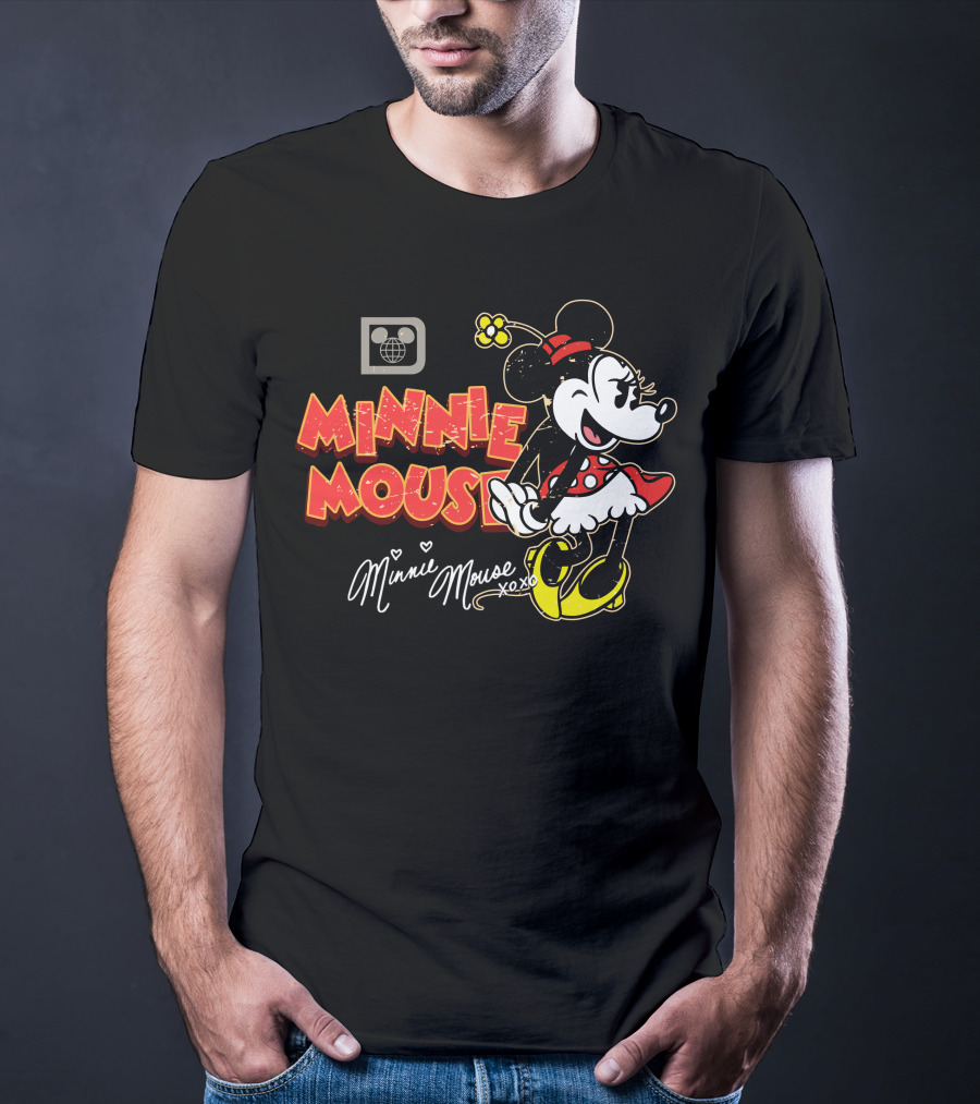 Minnie Mouse Xoxo Vintage Style Cartoon Character T-Shirt