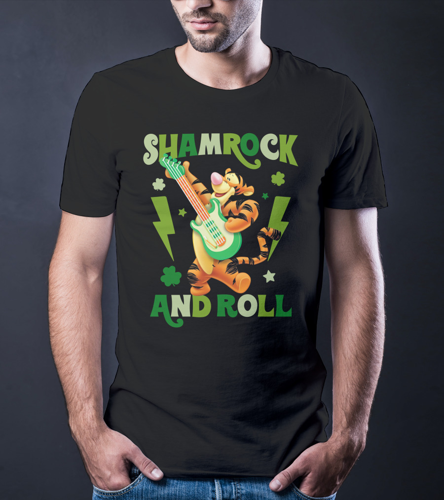 Shamrock And Roll Tigger T-Shirt