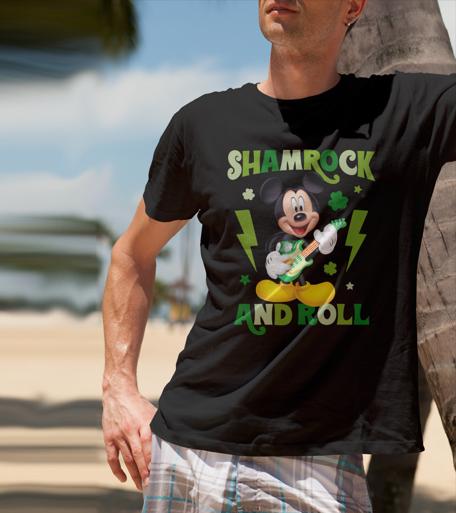 Shamrock And Roll Mickey T-Shirt