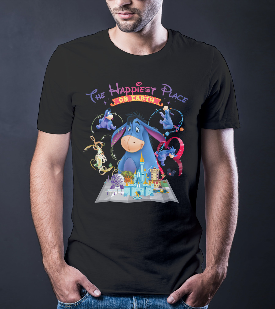 Eeyore The Happiest Place On Earth Disney Theme Park Wonderland T-Shirt