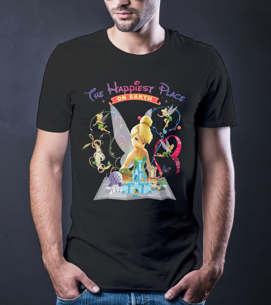 Tinkerbell The Happiest Place On Earth Disney Magic T-Shirt