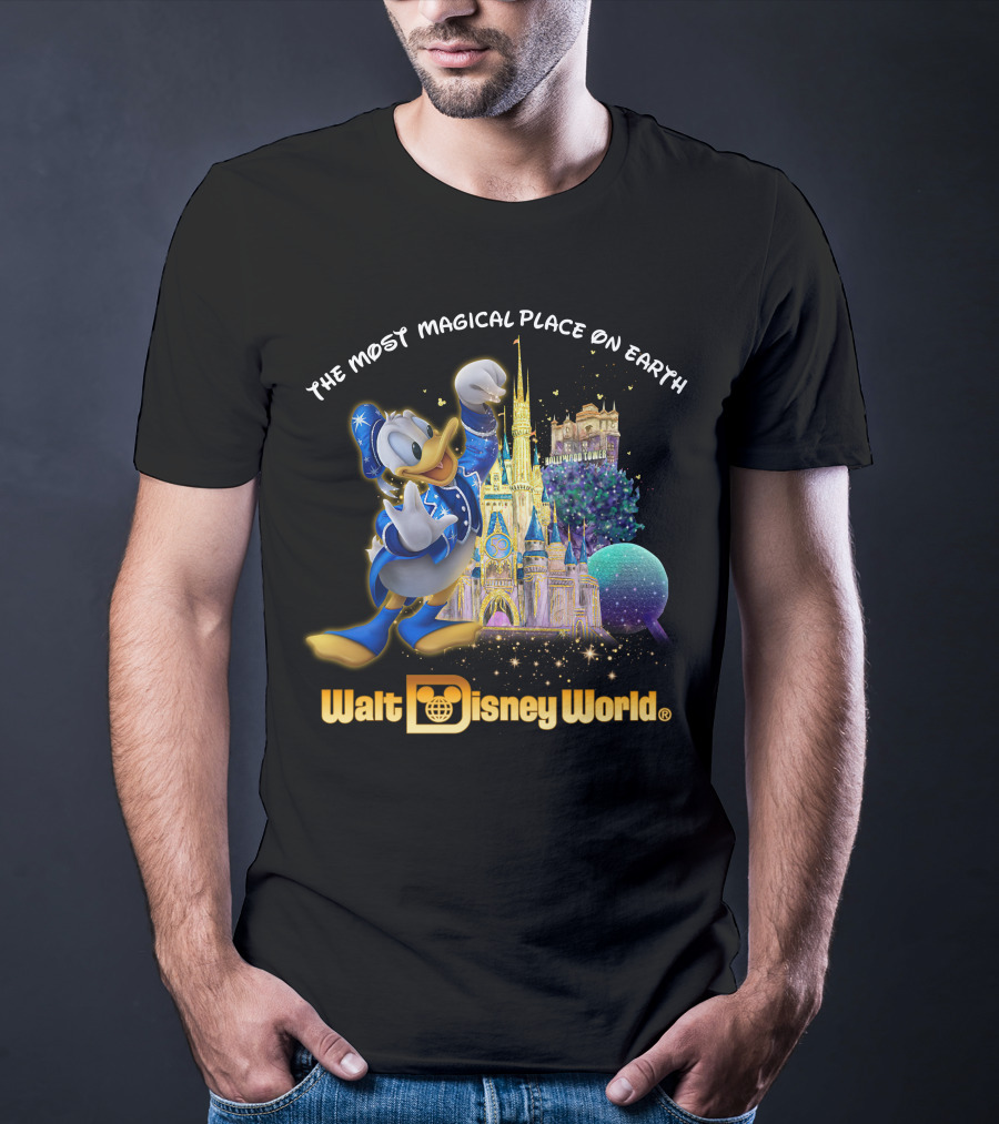 The Most Magical Place On Earth Donald Walt Disney World T-Shirt